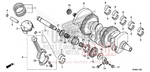 KURBELWELLE/KOLBEN CB1000RF de 2015