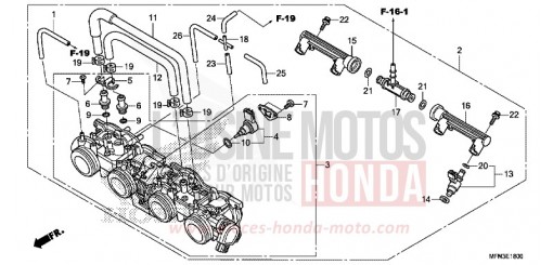 DROSSELKLAPPENGEHAEUSE CB1000RF de 2015