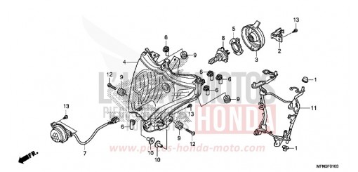 SCHEINWERFER CB1000RF de 2015