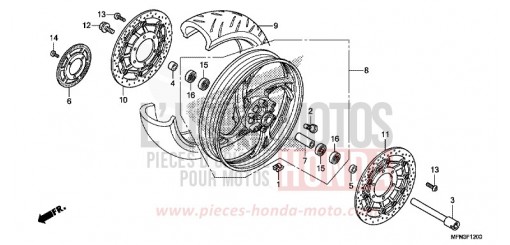 VORDERRAD CB1000RF de 2015