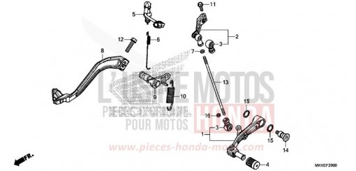 PEDAL CRF1000DK de 2019