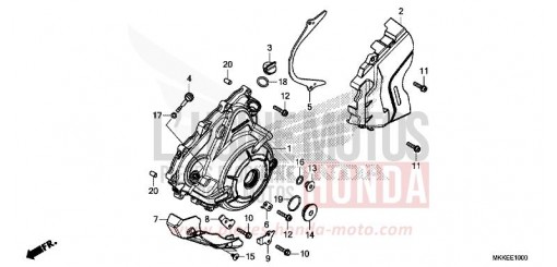GENERATORABDECKUNG CRF1000DK de 2019