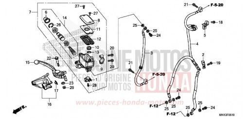 VORDERRADBREMSE CRF1000A2J de 2018
