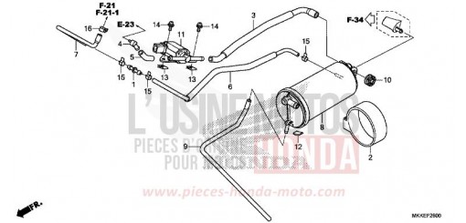 AKTIVKOHLEBEHAELTER CRF1000DK de 2019