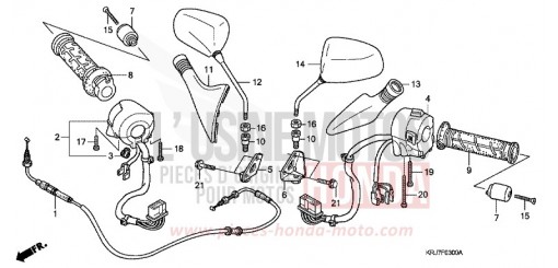 COMMUTATEUR/CABLE/MIROIR FES125AB de 2011