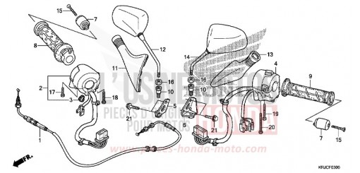 COMMUTATEUR/CABLE/MIROIR FES125AC de 2012