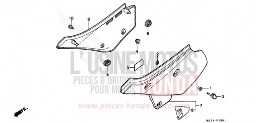 SEITENABDECKUNG XR600RN de 1992