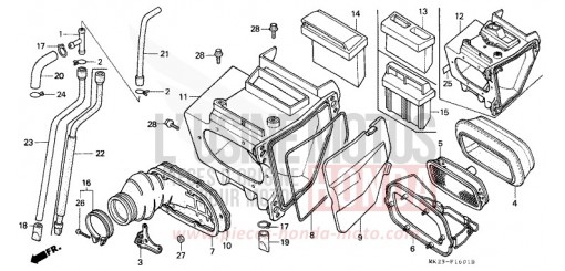 LUFTFILTER XR600RN de 1992