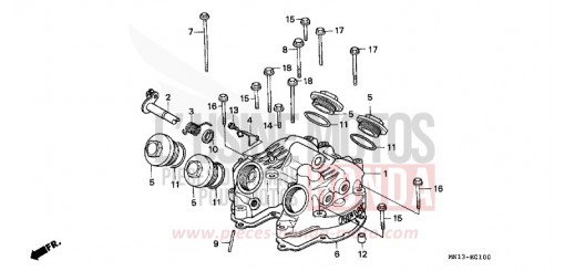 ZYLINDERKOPFDECKEL XR600RP de 1993