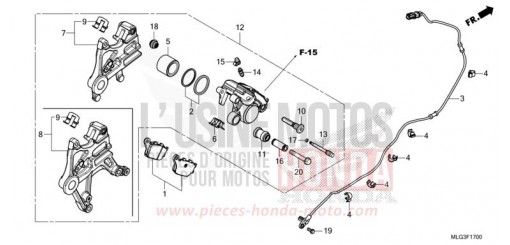 HINTERRAD-BREMSSATTEL CRF1100A2N de 2022