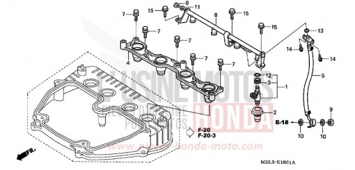 INJECTEUR CBR1000RR5 de 2005