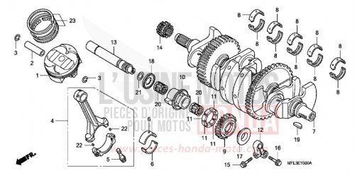 VILEBREQUIN/PISTON CBR1000RRB de 2011