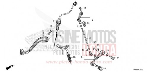 PEDAL CRF1100A4M de 2021