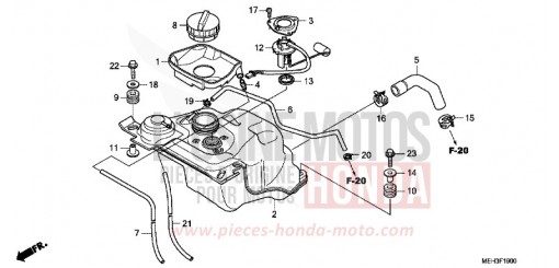 KRAFTSTOFFTANK NSA700A8 de 2008