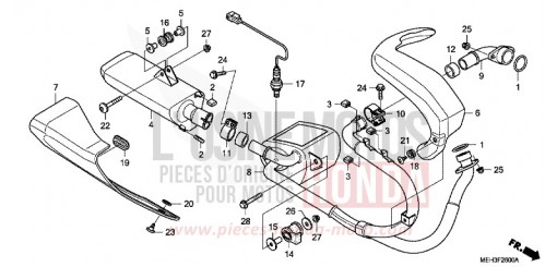 ABGAS-SCHALLDAEMPFER NSA700A9 de 2009