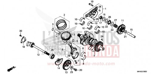 KURBELWELLE/KOLBEN CRF1000AK de 2019