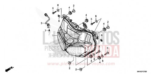 SCHEINWERFER CRF1000AK de 2019