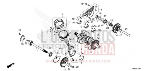 KURBELWELLE/KOLBEN CRF1100AM de 2021
