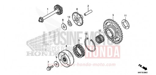 ANLASSERKUPPLUNG CBR1000S1H de 2017