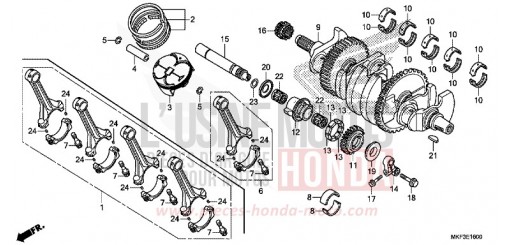 KURBELWELLE/KOLBEN CBR1000S1H de 2017
