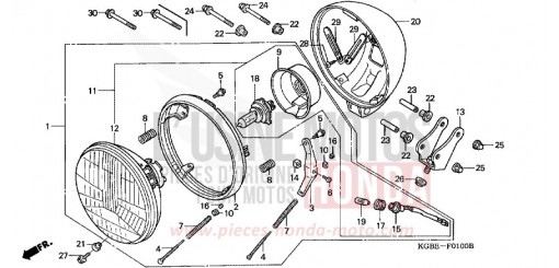 SCHEINWERFER VT125C21 de 2001