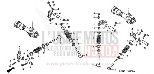 NOCKENWELLE/VENTIL VT125C21 de 2001