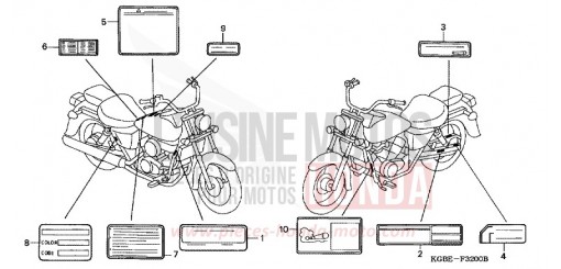 WARNETIKETT VT125C3 de 2003
