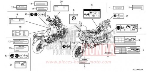 WARNETIKETT CRF1100AN de 2022