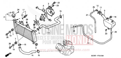 RADIATEUR VT125C6 de 2006