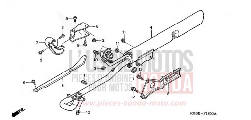 ABGAS-SCHALLDAEMPFER VT125C6 de 2006