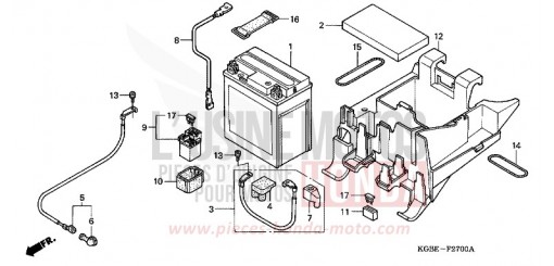 BATTERIE VT125C6 de 2006