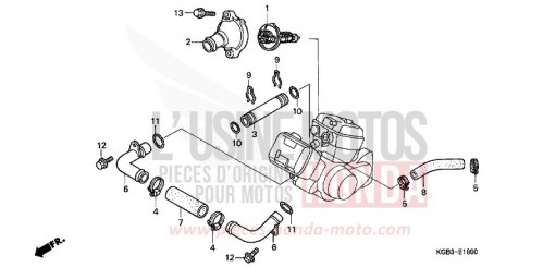 WASSERSCHLAUCH VT125CX de 1999
