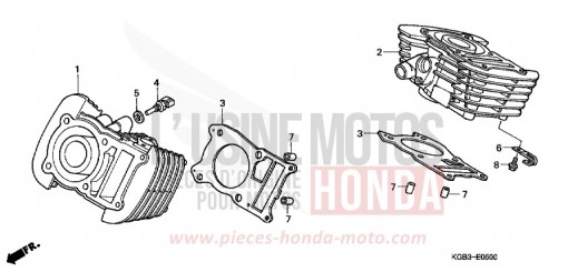 ZYLINDER VT125CY de 2000