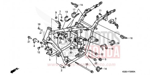 RAHMENKOERPER VT125CY de 2000