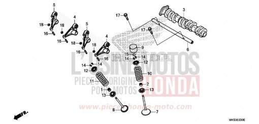 NOCKENWELLE/VENTIL CRF1100D2L de 2020