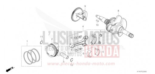 VILEBREQUIN/PISTON SH350AM de 2021