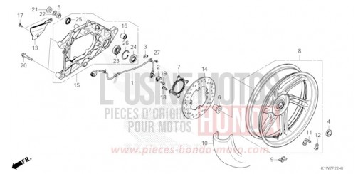 HINTERRAD/SCHWINGE SH350ASM de 2021