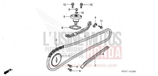 NOCKENWELLENKETTE/SPANNVORRICHTUNG ANF125T5 de 2005