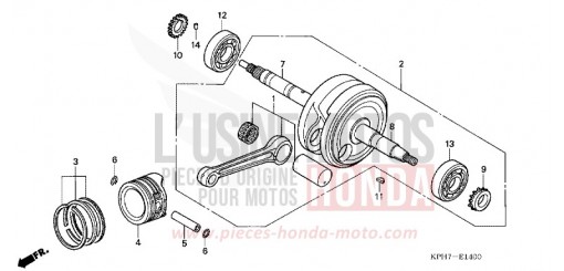 KURBELWELLE/KOLBEN ANF125T5 de 2005