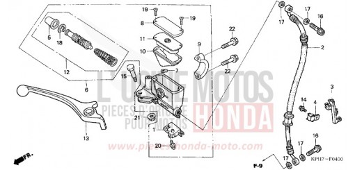 VORDERRADBREMSE ANF125T5 de 2005
