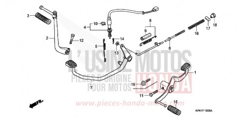 PEDAL/KICKSTARTER-ARM ANF125T6 de 2006