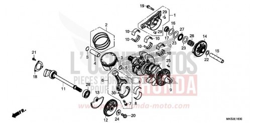 KURBELWELLE/KOLBEN CRF1100D4L de 2020