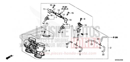 DROSSELKLAPPENGEHAEUSE CRF1100D4L de 2020