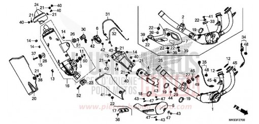 ABGAS-SCHALLDAEMPFER CRF1100D4L de 2020