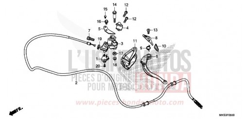 HANDBREMSHEBEL CRF1100D4L de 2020