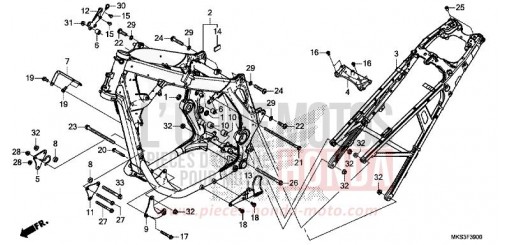 RAHMENKOERPER CRF1100D4L de 2020