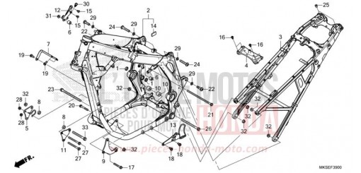 RAHMENKOERPER CRF1100D4M de 2021