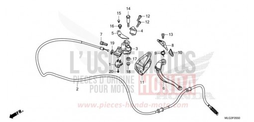 HANDBREMSHEBEL CRF1100D4N de 2022