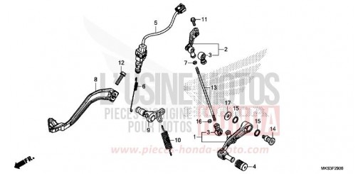 PEDAL CRF1100DL de 2020
