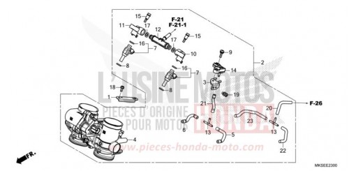 DROSSELKLAPPENGEHAEUSE CRF1100DM de 2021